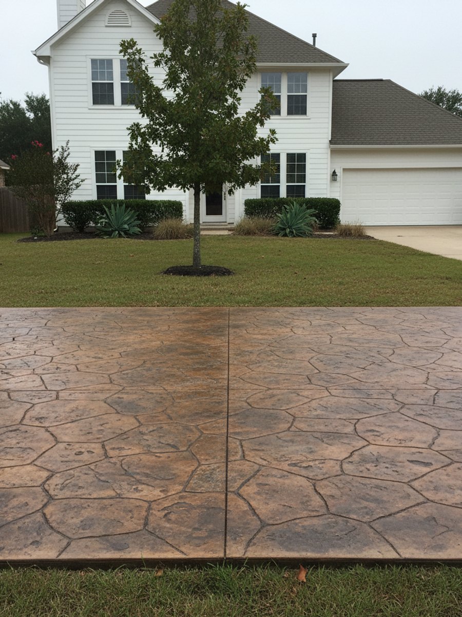 Exposed Aggregate Concrete completed by All Star Concrete Company in Sachse, TX